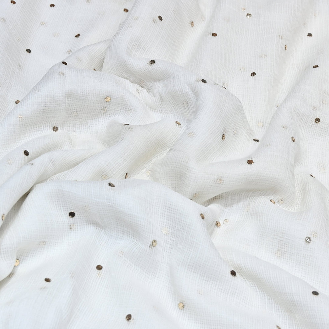 Kota Cotton Mukaish Fabric HAC005