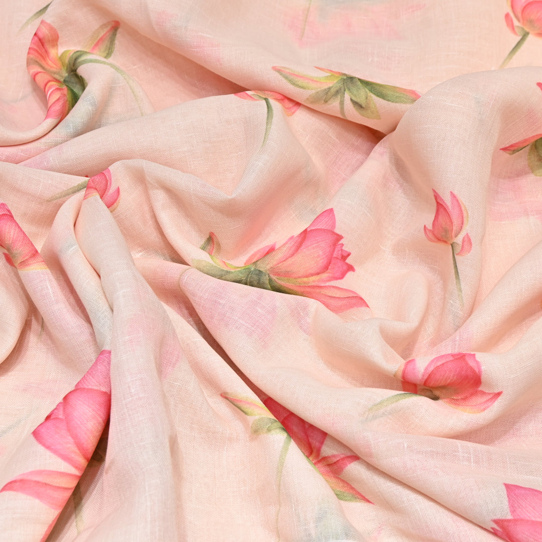 PREMIUM COTTON LINEN DIGITAL PRINT FABRIC - VM0011- 19