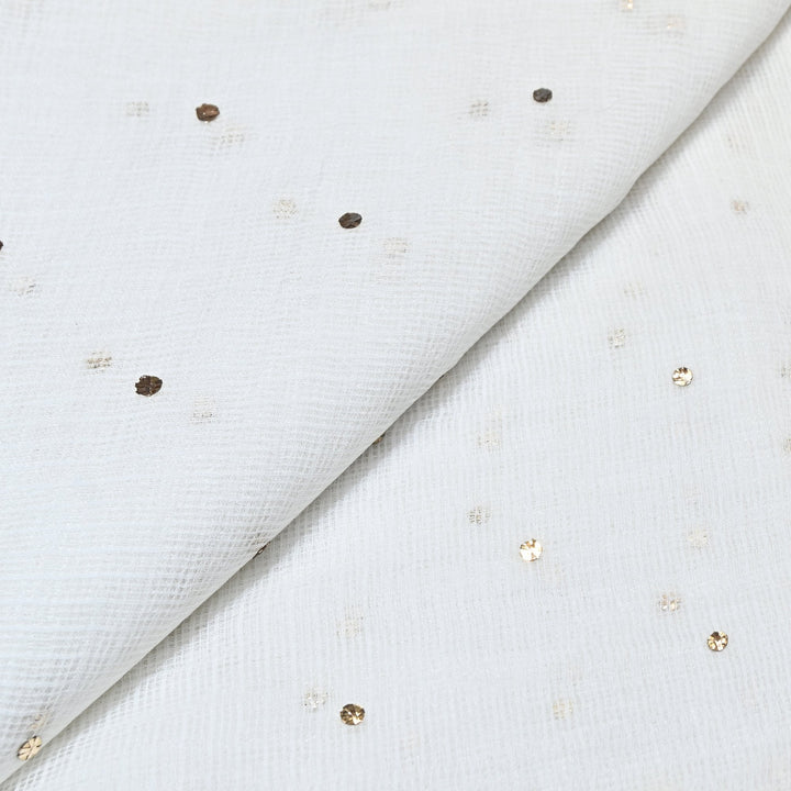 Kota Cotton Mukaish Fabric HAC005