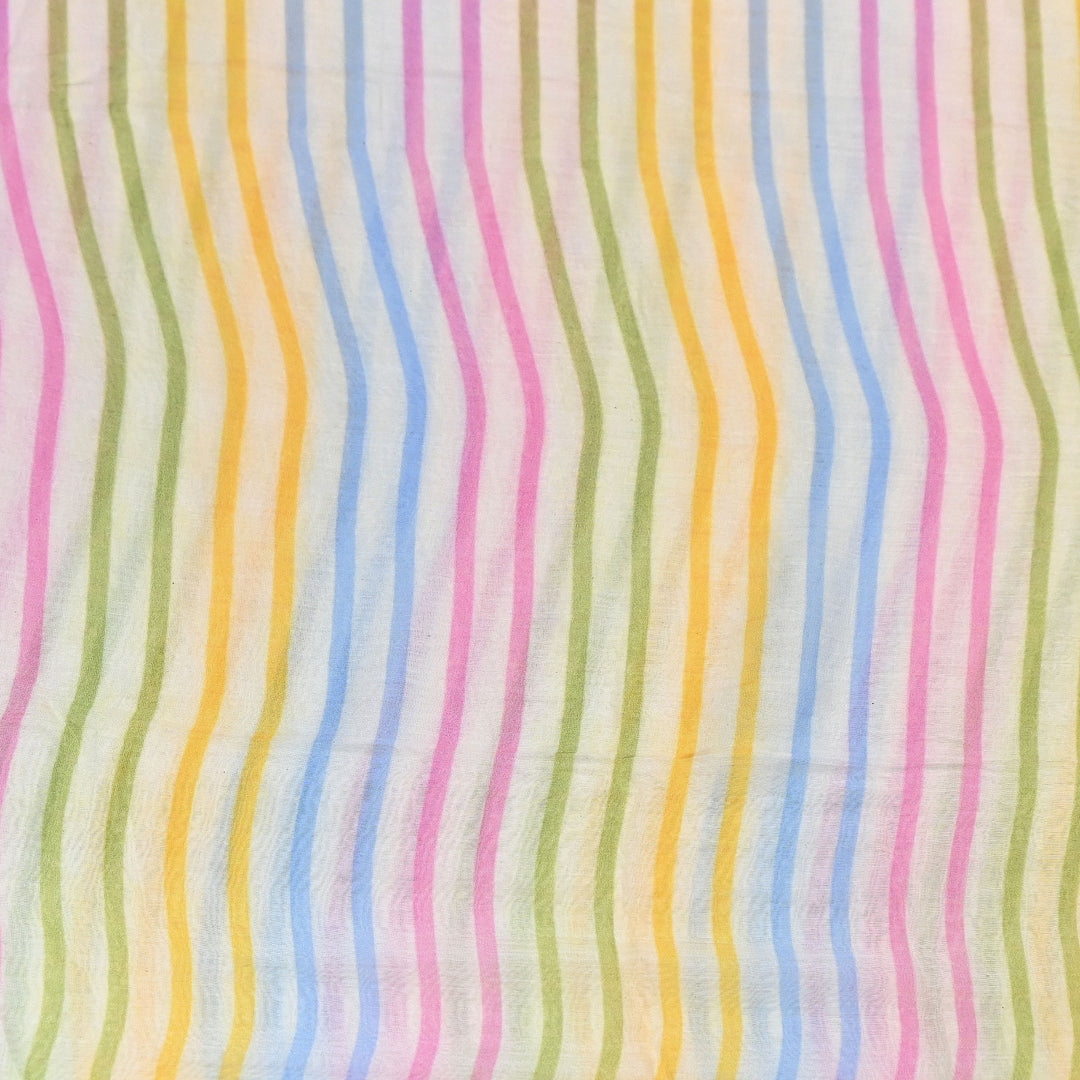 Premium Mul Chanderi Digital Print Fabric – Lightweight Chanderi Fabrics GT0185-18