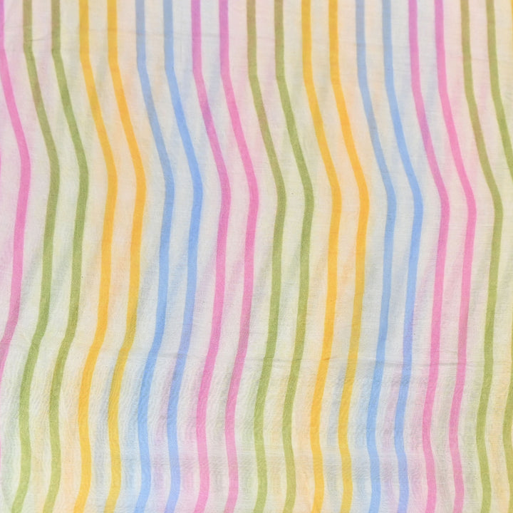 Premium Mul Chanderi Digital Print Fabric – Lightweight Chanderi Fabrics GT0185-18