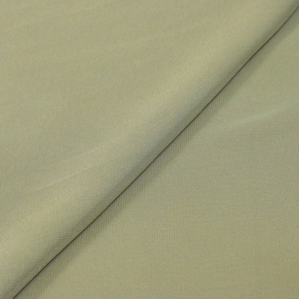 Thistle Green Colour Poly Georgette Fabrics