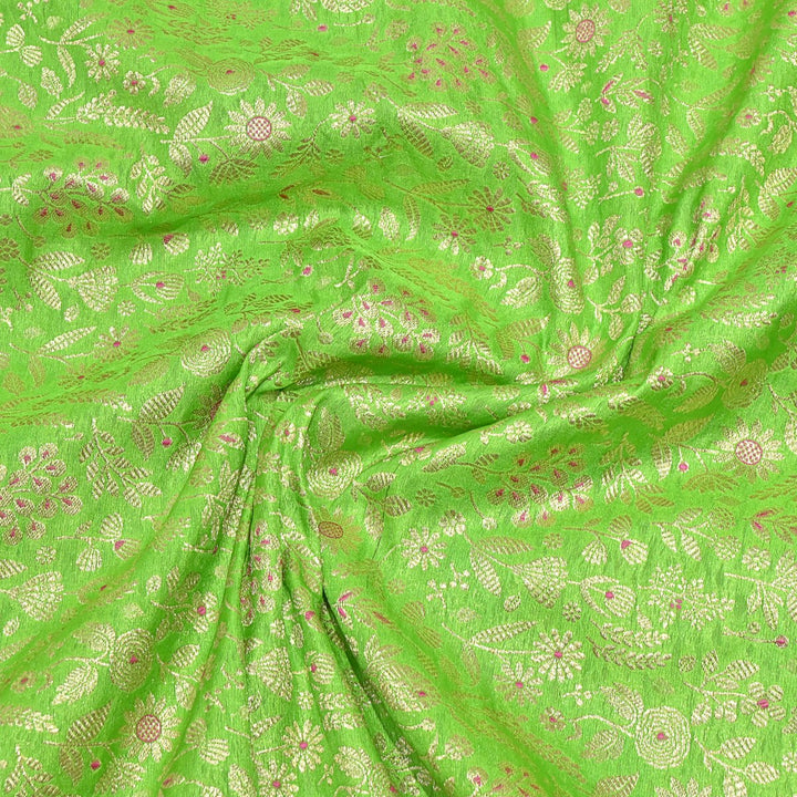 Silk Alfi Antique Zari Brocade Fabrics