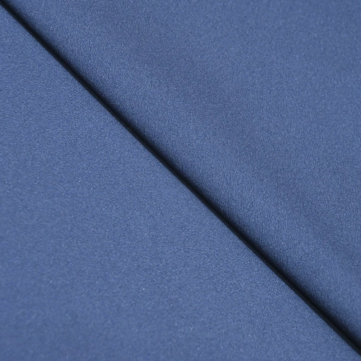 Slate Blue Color Double Georgette Fabrics