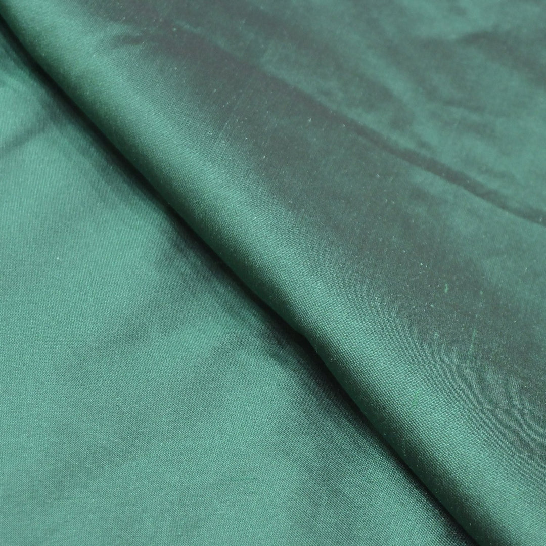 Mineral Green Colour China Dupion Silk Fabrics