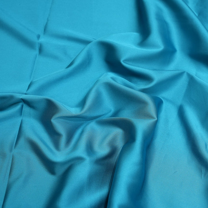 Eastern Blue Colour Armani Satin Fabrics