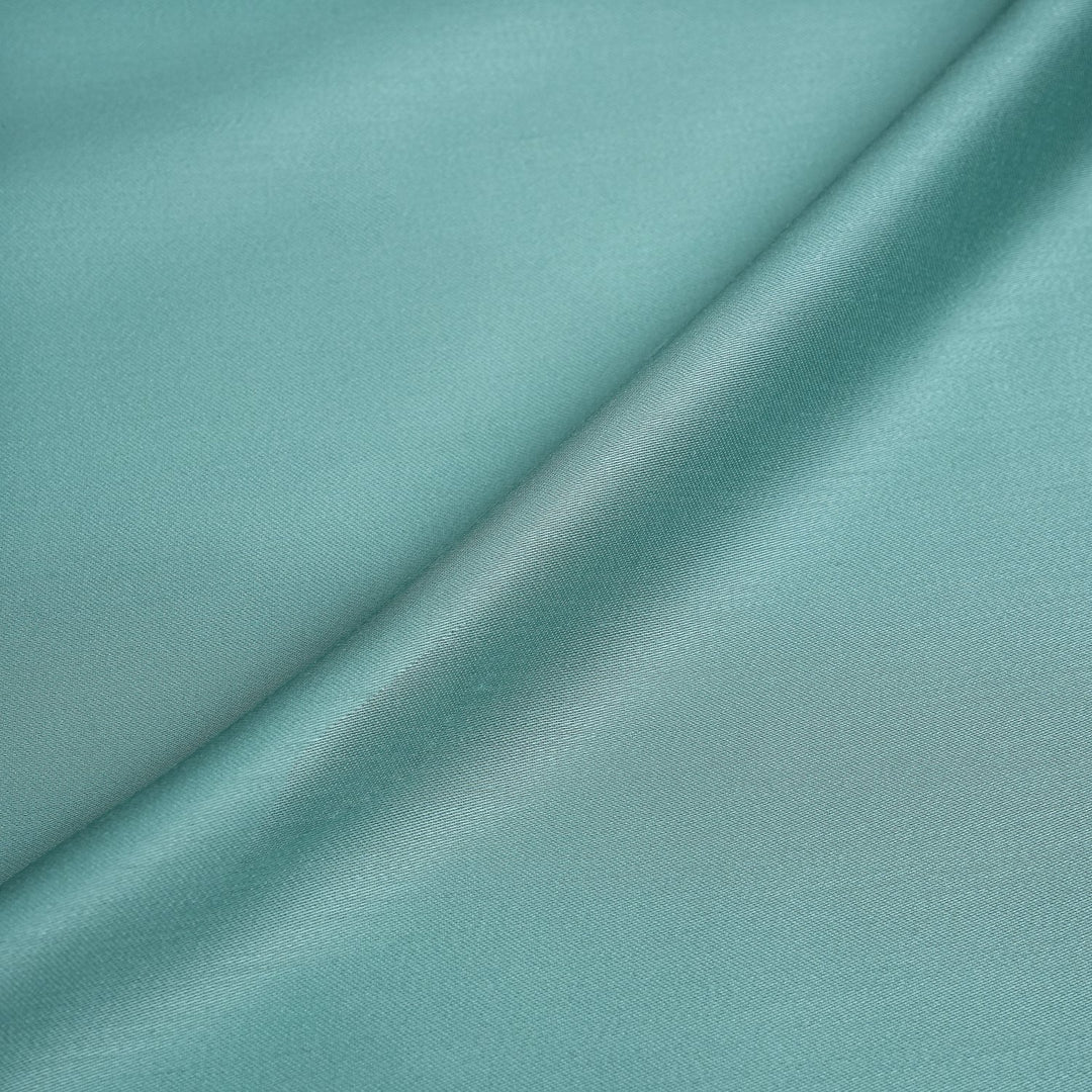 Greyish Teal Colour Modal Satin Fabrics