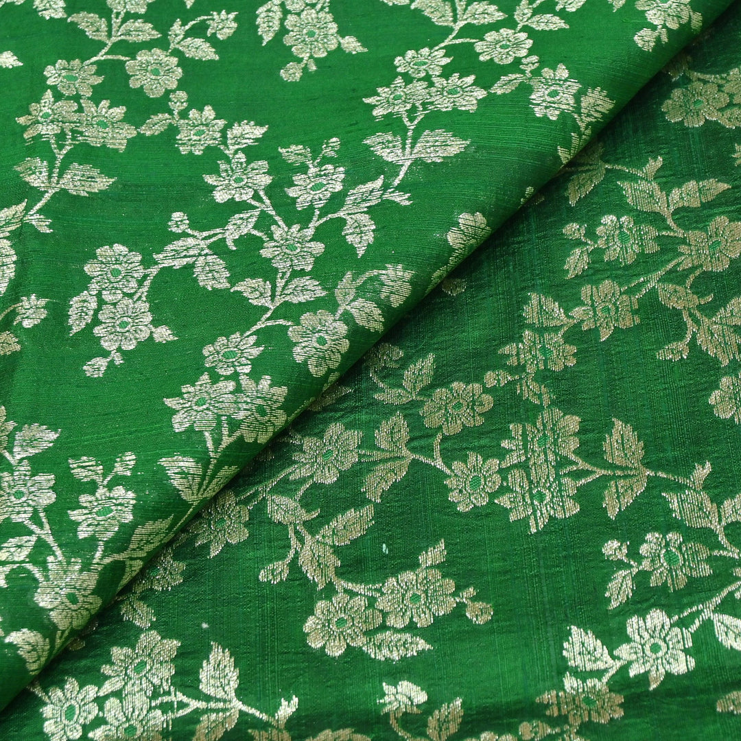 Premium Pure Raw Silk Meena Zari Banarasi Fabrics