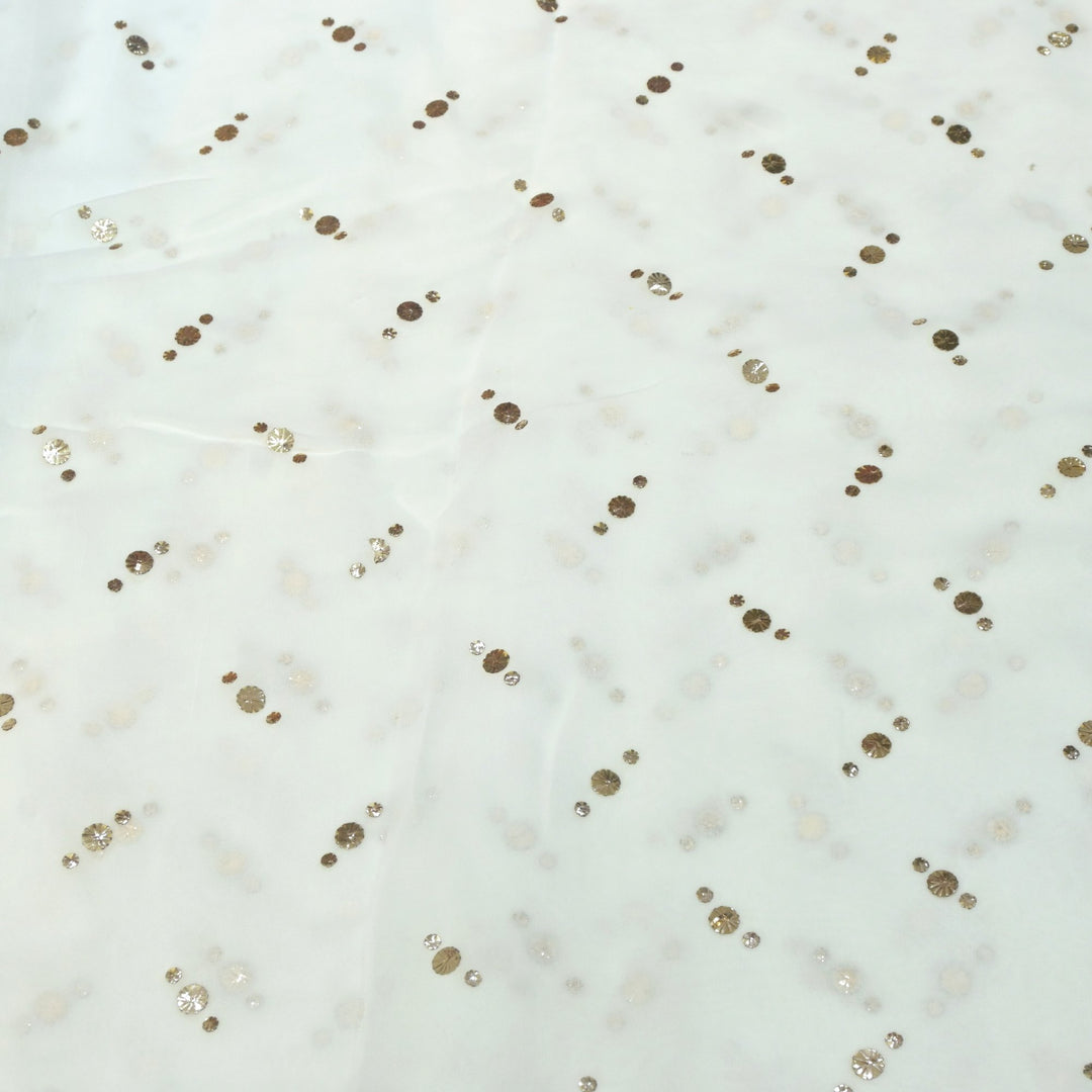 Viscose Georgette Hand Work Mukaish Fabrics