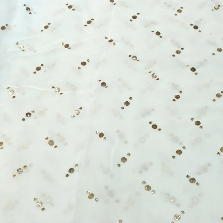 Viscose Georgette Hand Work Mukaish Fabrics