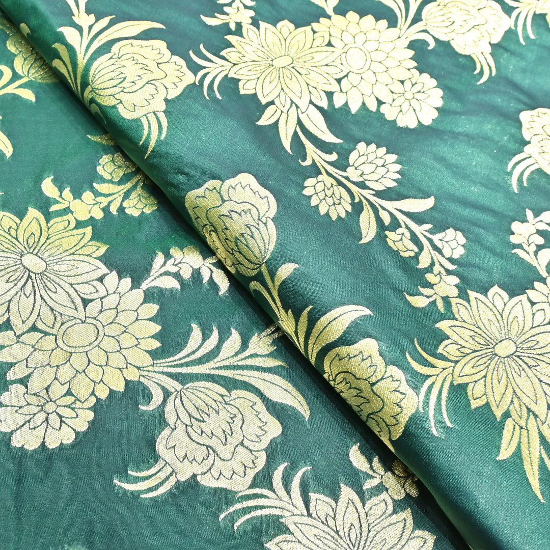 Katan Silk Zari Jaal Brocade Fabrics