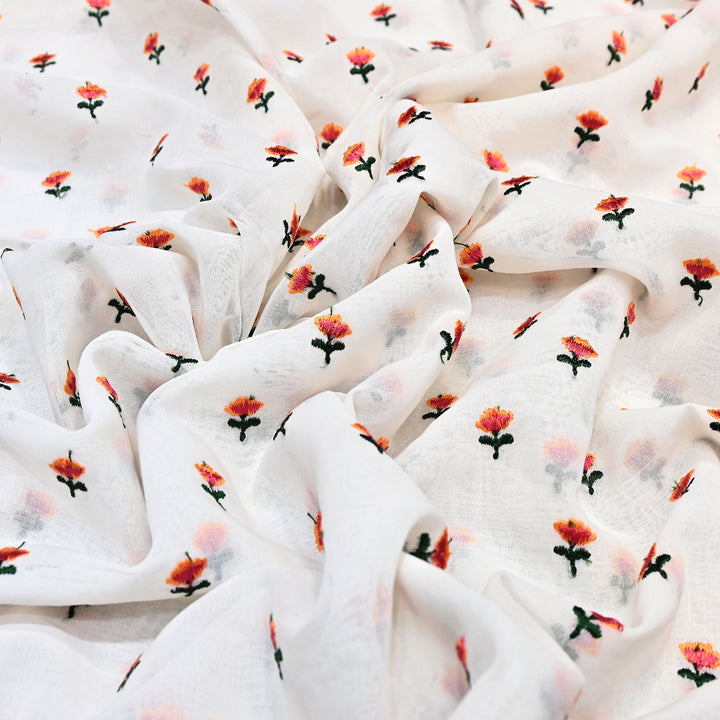 Cotton Rubia thread Embroidery Fabric – Soft Elegant Summer Designer Fabric- MJ04034-2