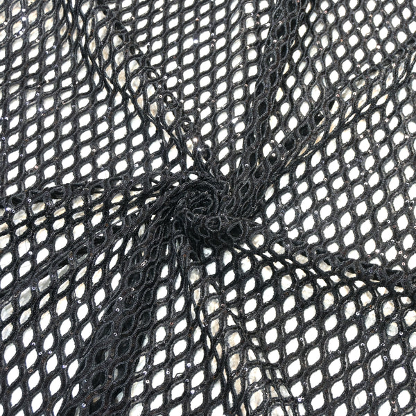 Beautiful Cut Work Sequin Embroidery on Net Fabric