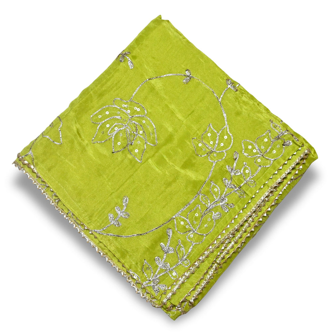 Beautiful Tissue Gota Sequins Embroidery Dupatta