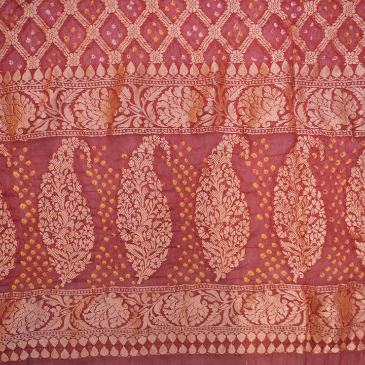 Red-Pink Ghatchola Bandhani Dupatta