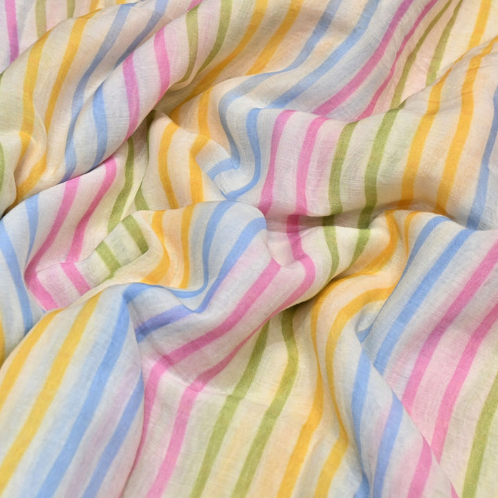 Premium Mul Chanderi Digital Print Fabric – Lightweight Chanderi Fabrics GT0185-18