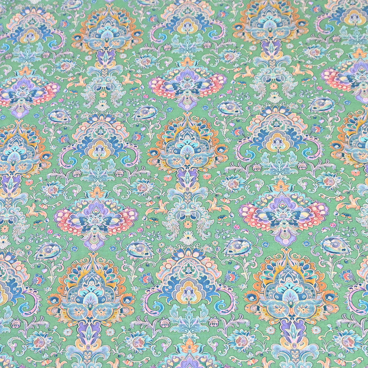 Aqua Green Italian Lawn Print Fabric