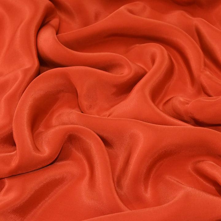 Rust Orange Shisha Crepe Fabrics