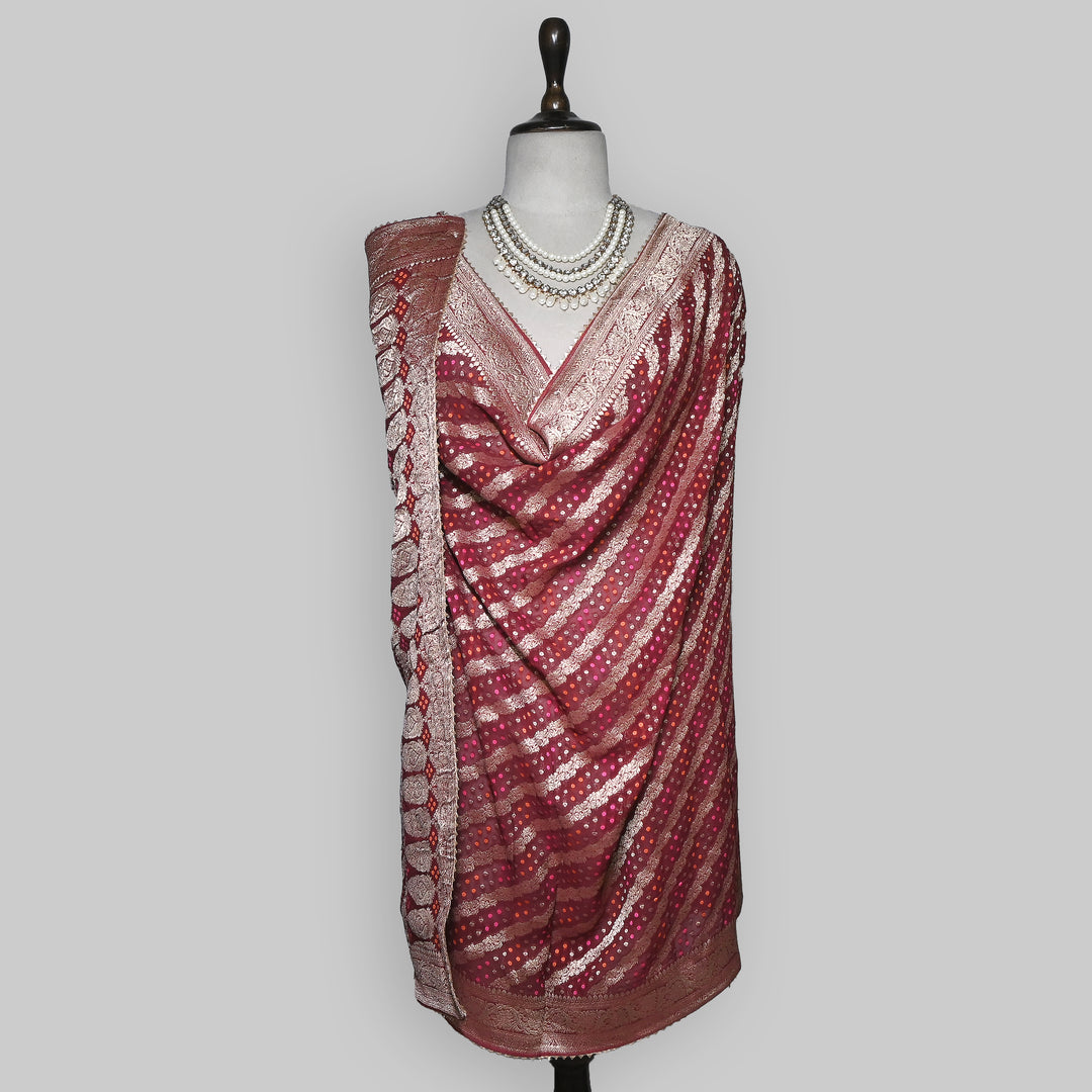 Premium Semi Georgette Leheriya Bandhej Dupatta – Elegant Ethnic Dupatta for Women-A5