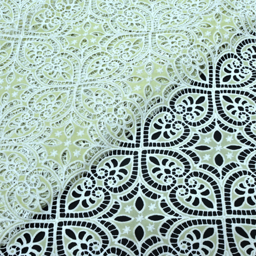 Cut Work Embroidered Fabric on Imported Crepe