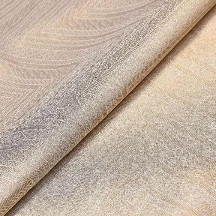 Luxury Jamavar Silk Zari Jacquard Fabric- AL3829-1
