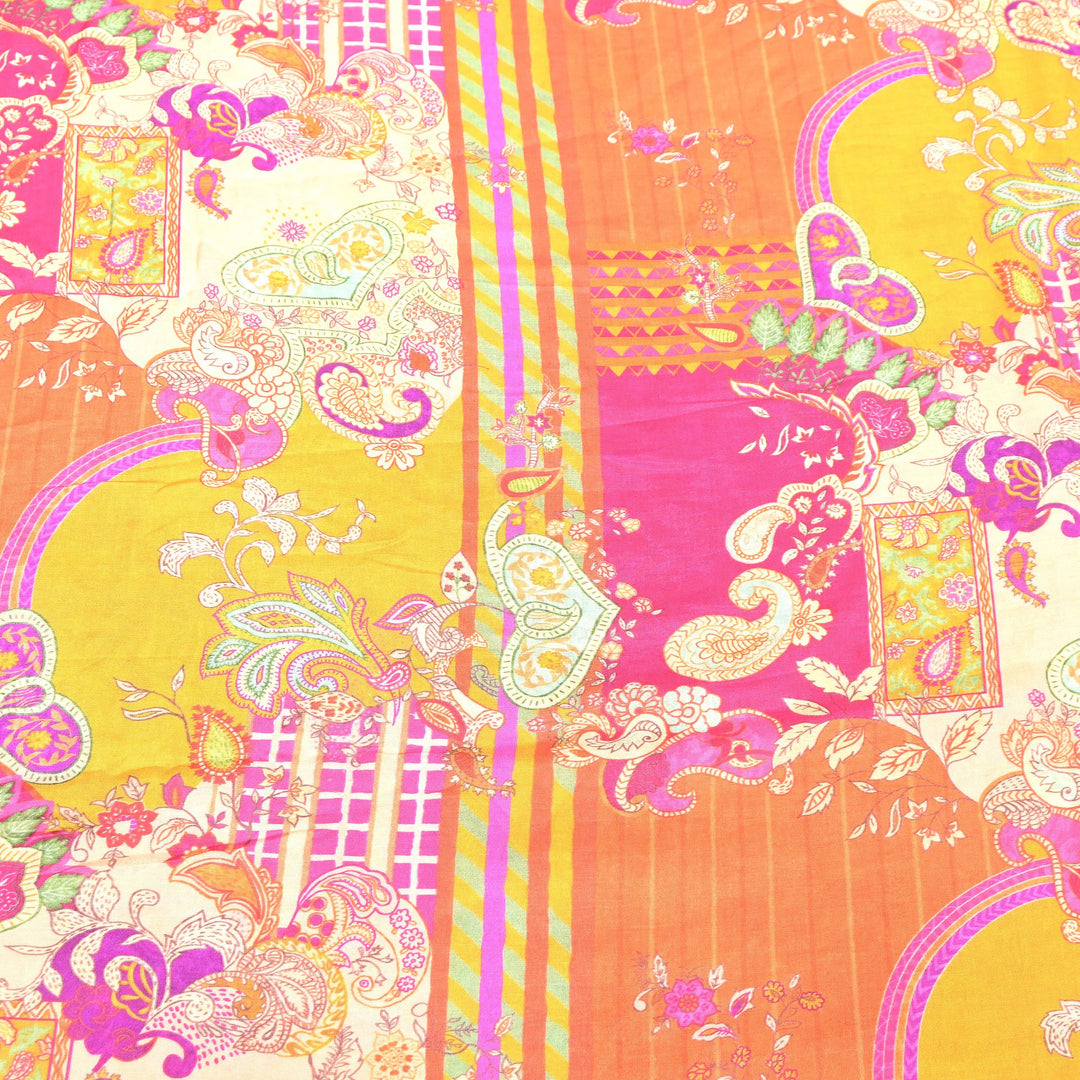 Premium Muslin Digital Print Fabric - 000844-17