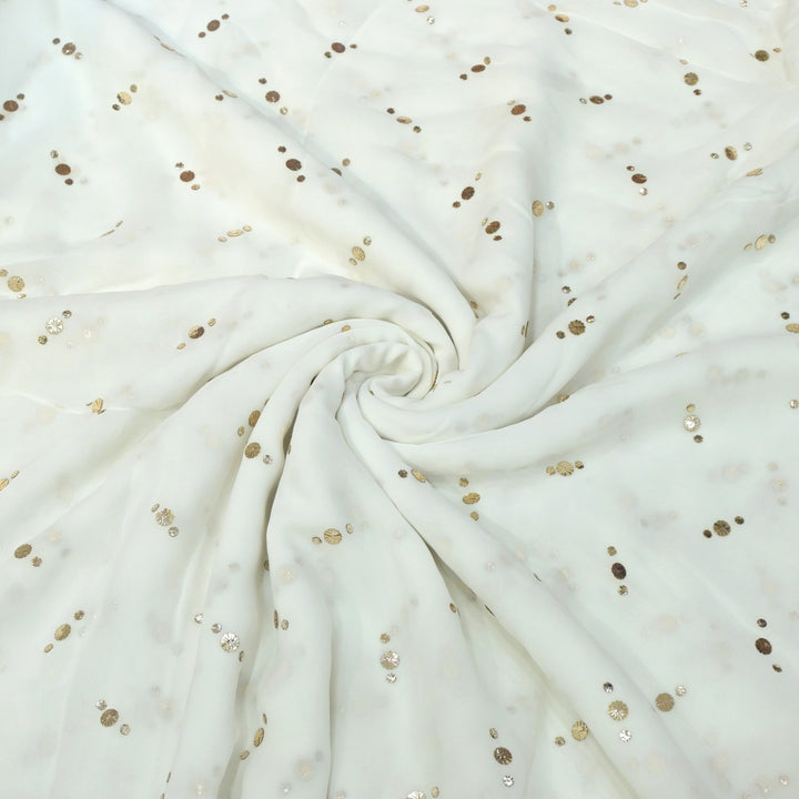Viscose Georgette Hand Work Mukaish Fabrics