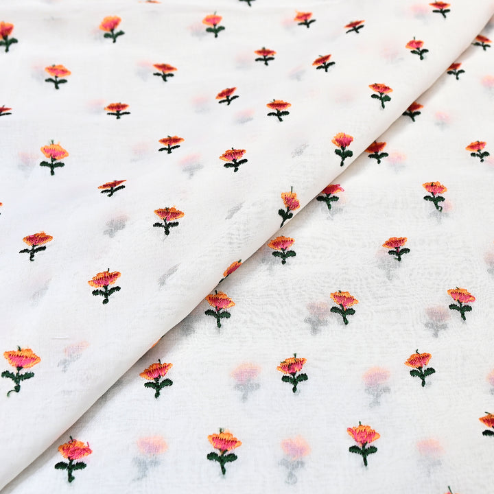 Cotton Rubia thread Embroidery Fabric – Soft Elegant Summer Designer Fabric- MJ04034-2