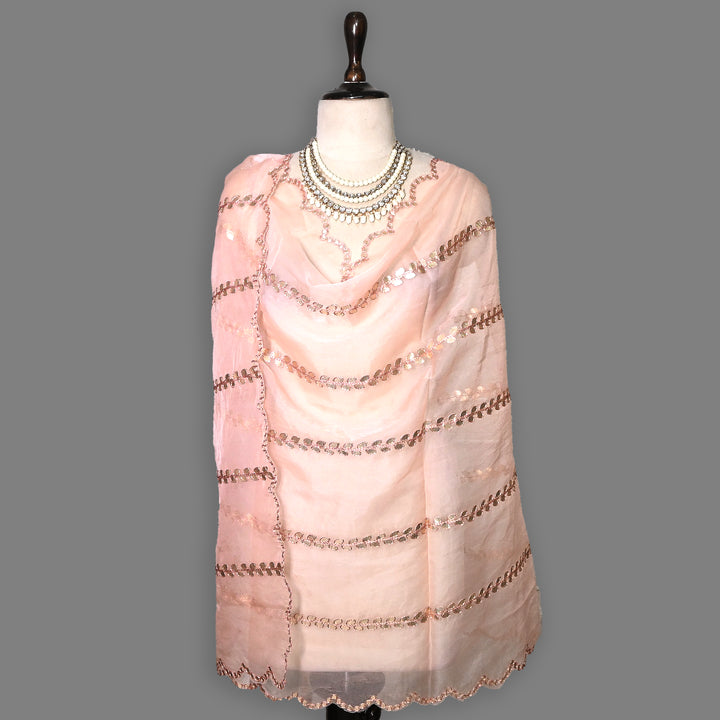 Organza Gota Patti Work Dupatta – Elegant Ethnic Dupatta for Women