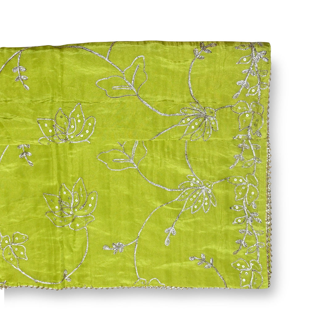 Beautiful Tissue Gota Sequins Embroidery Dupatta