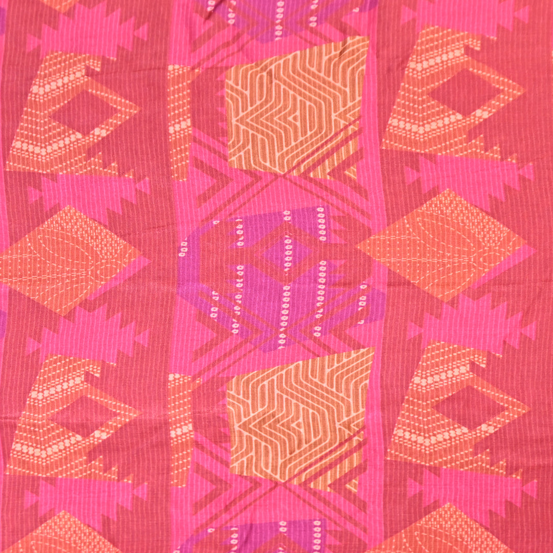 Multicolor Muslin Digital Print Fabric-KTP44-05