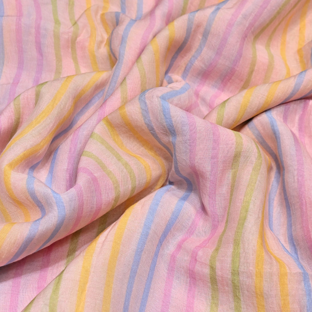 Premium Mul Chanderi Digital Print Fabric – Lightweight Chanderi Fabrics GT0185-16