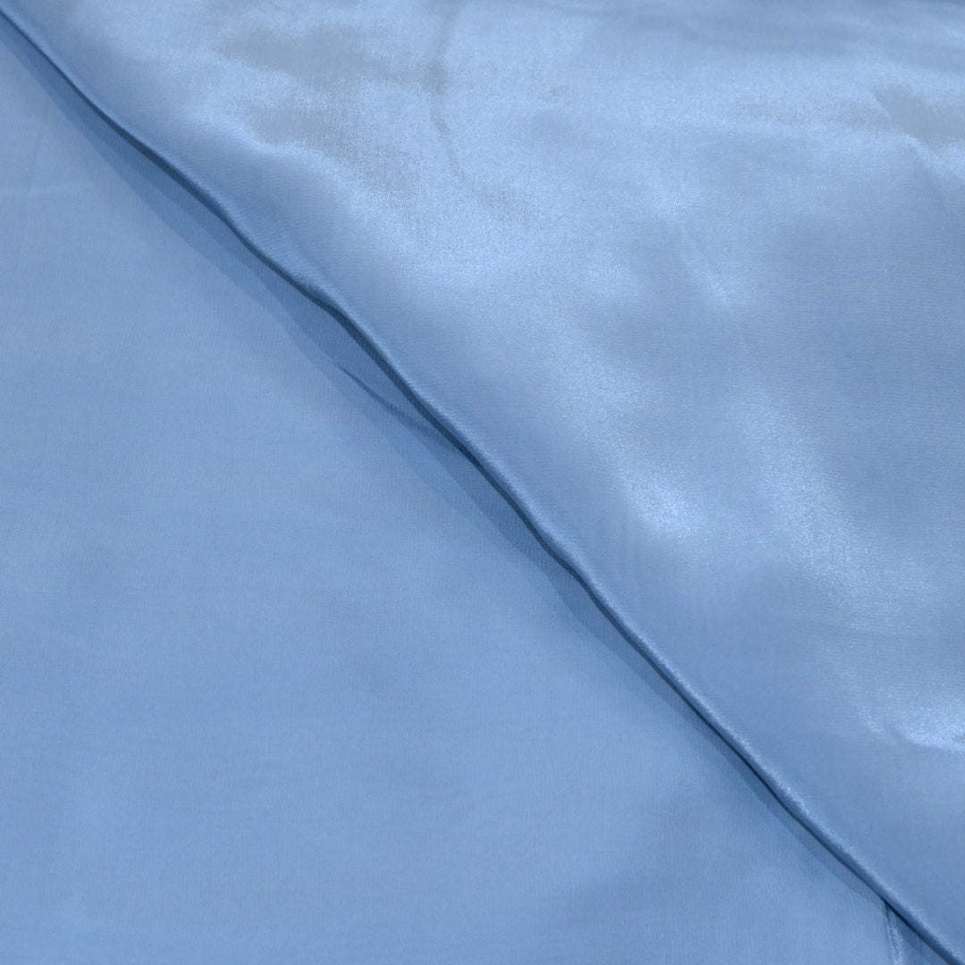 Powder Blue Shisha Crepe Fabrics