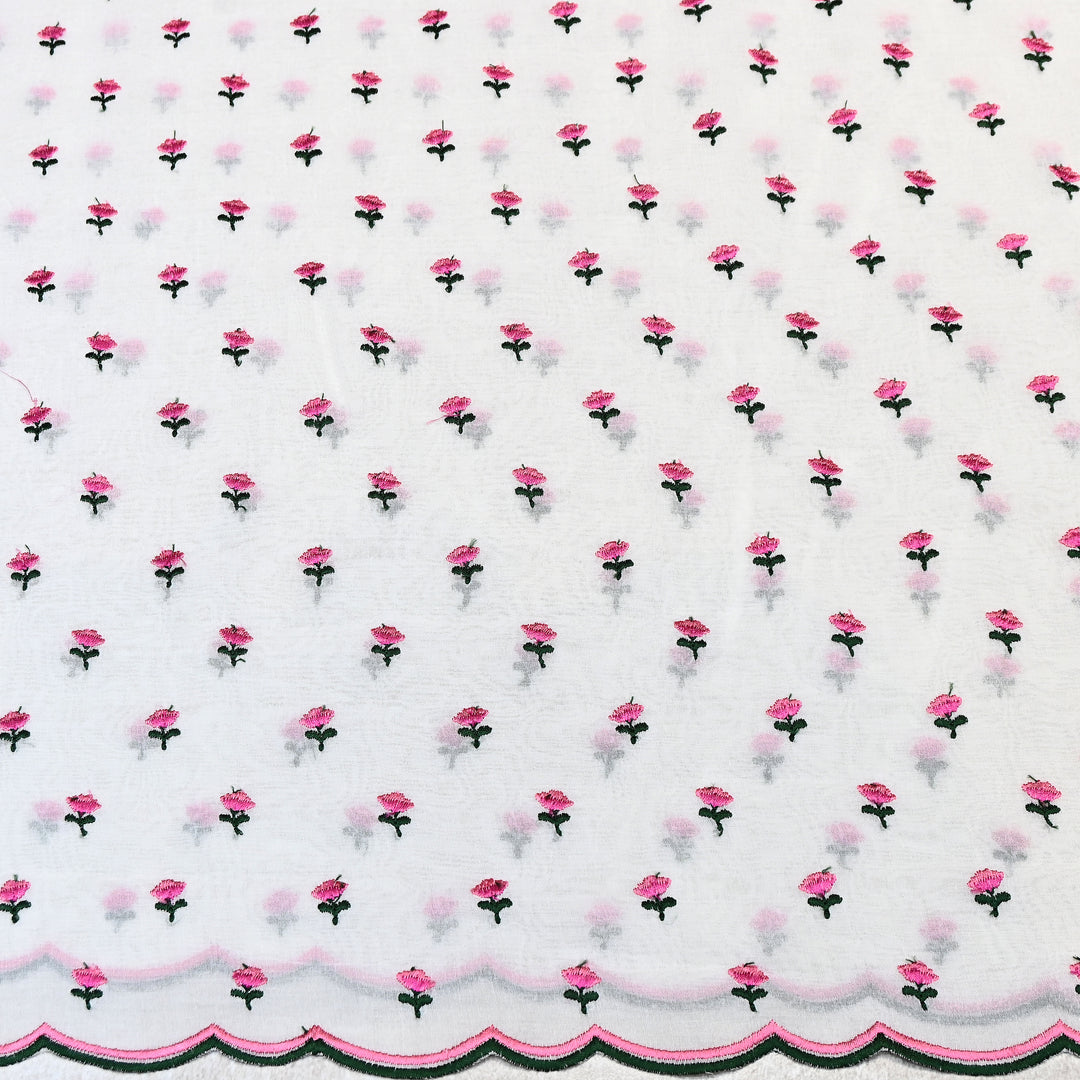 Cotton Rubia thread Embroidery Fabric – Soft Elegant Summer Designer Fabric- MJ04034-3