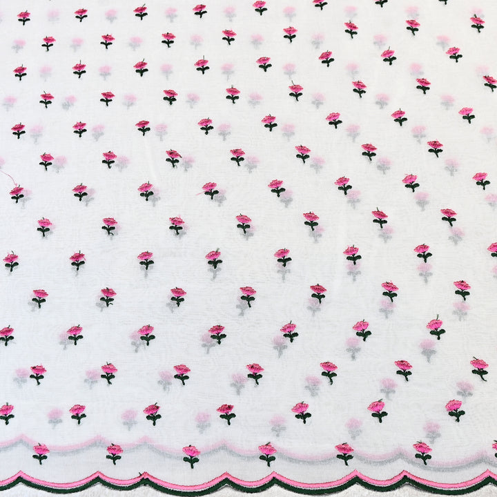 Cotton Rubia thread Embroidery Fabric – Soft Elegant Summer Designer Fabric- MJ04034-3