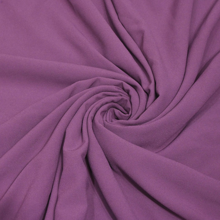 Dusky Purple Color Double Georgette Fabrics