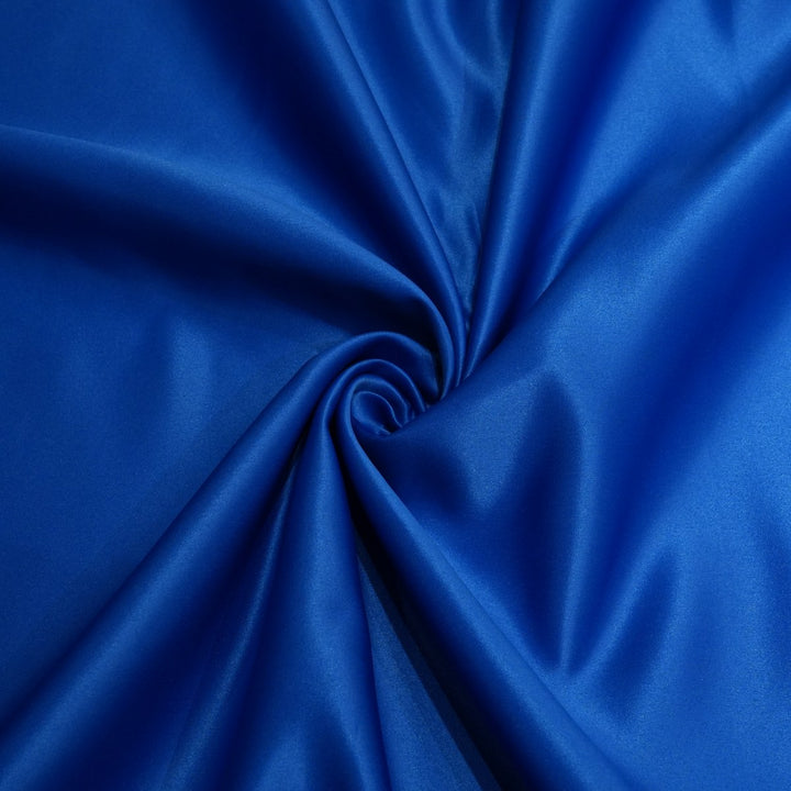 Smalt Blue Colour Heavy Bridal Satin Fabrics