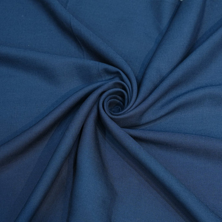 Navy Blue Colour Arvind Glace Cotton Fabrics