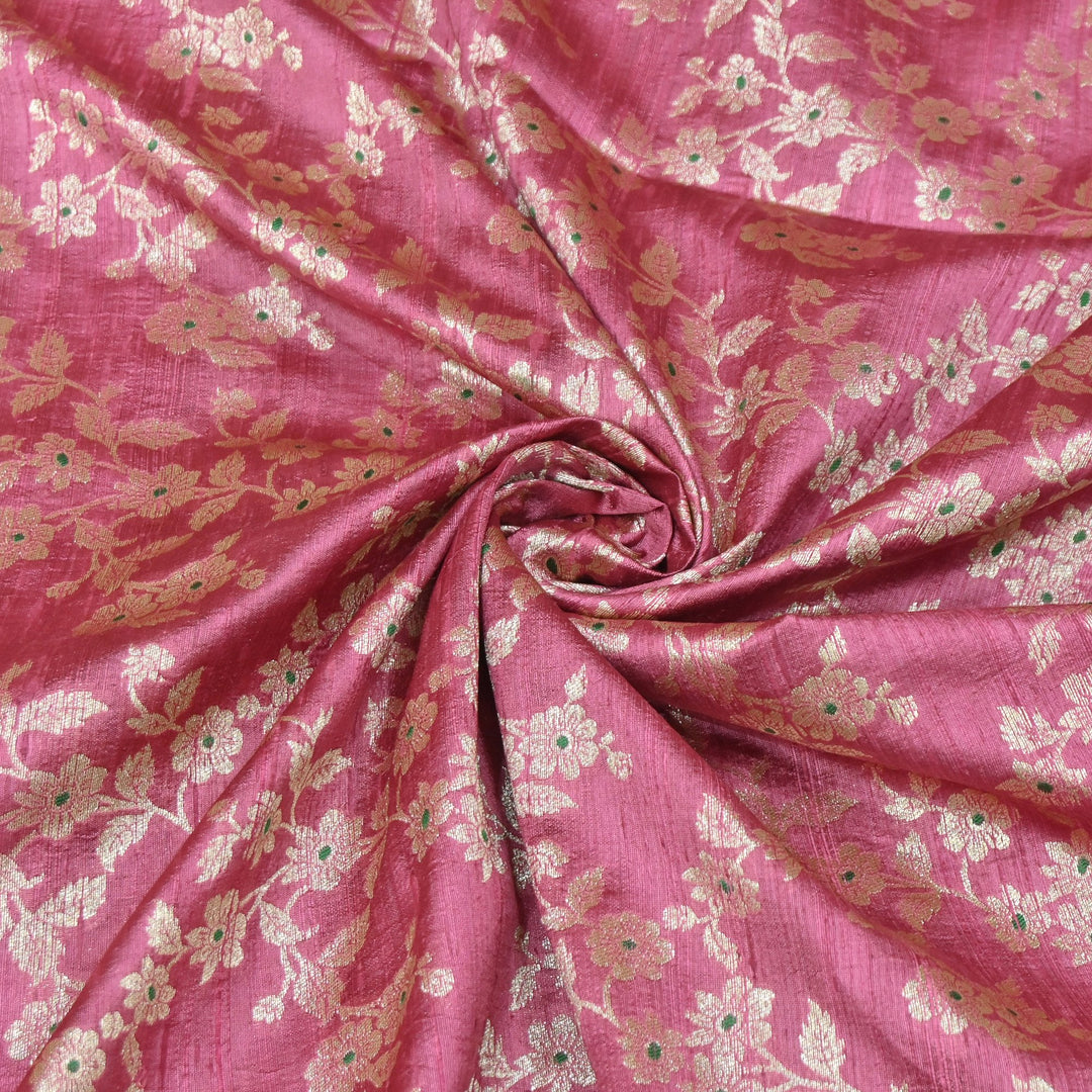 Premium Pure Raw Silk Meena Zari Banarasi Fabrics