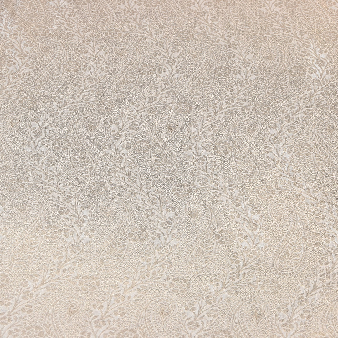 Luxury Jamavar Silk Zari Jacquard Fabric- AL3829-2