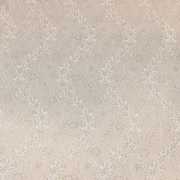 Luxury Jamavar Silk Zari Jacquard Fabric- AL3829-2