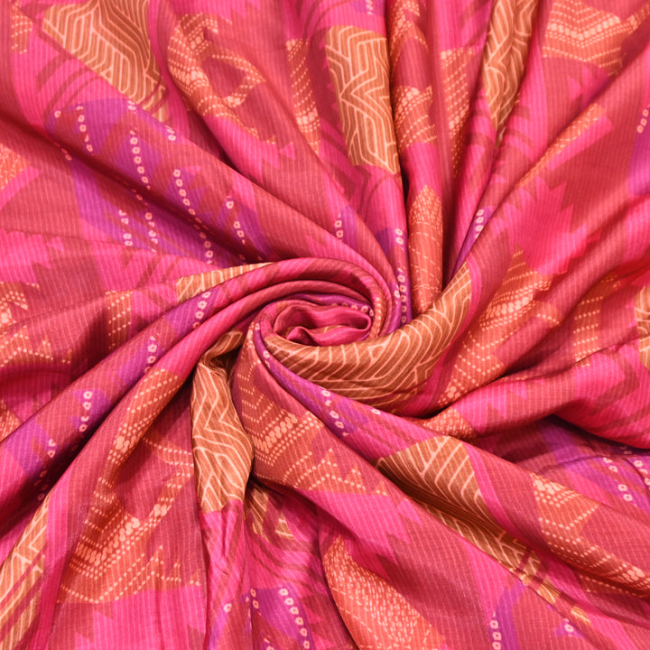 Multicolor Muslin Digital Print Fabric-KTP44-05