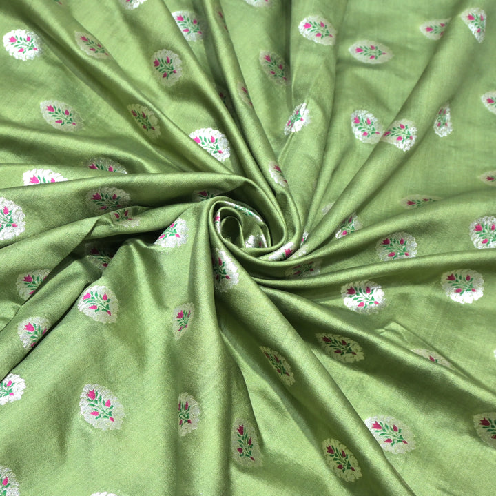 Pure Chiniya Silk Banarasi Brocade Fabric