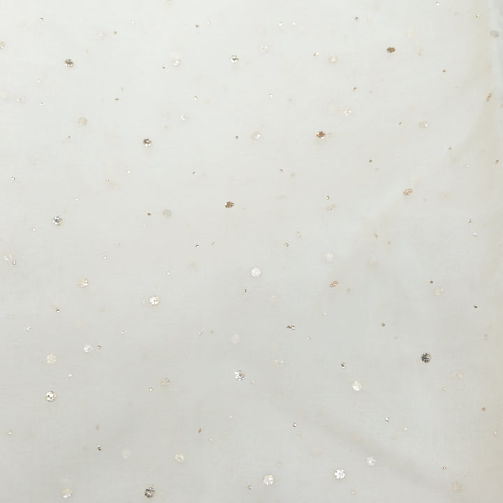 28gm Organza Dana & Tikki Mix Mukaish Hand Work Fabric