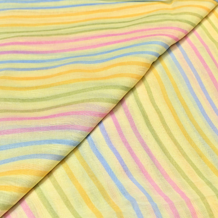 Premium Mul Chanderi Digital Print Fabric – Lightweight Chanderi Fabrics GT0185-20
