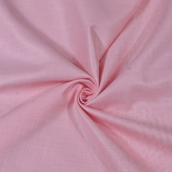 Baby Pink Color Matka Cotton Fabrics