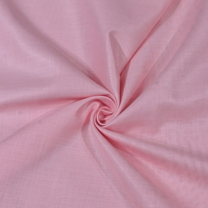 Baby Pink Color Matka Cotton Fabrics