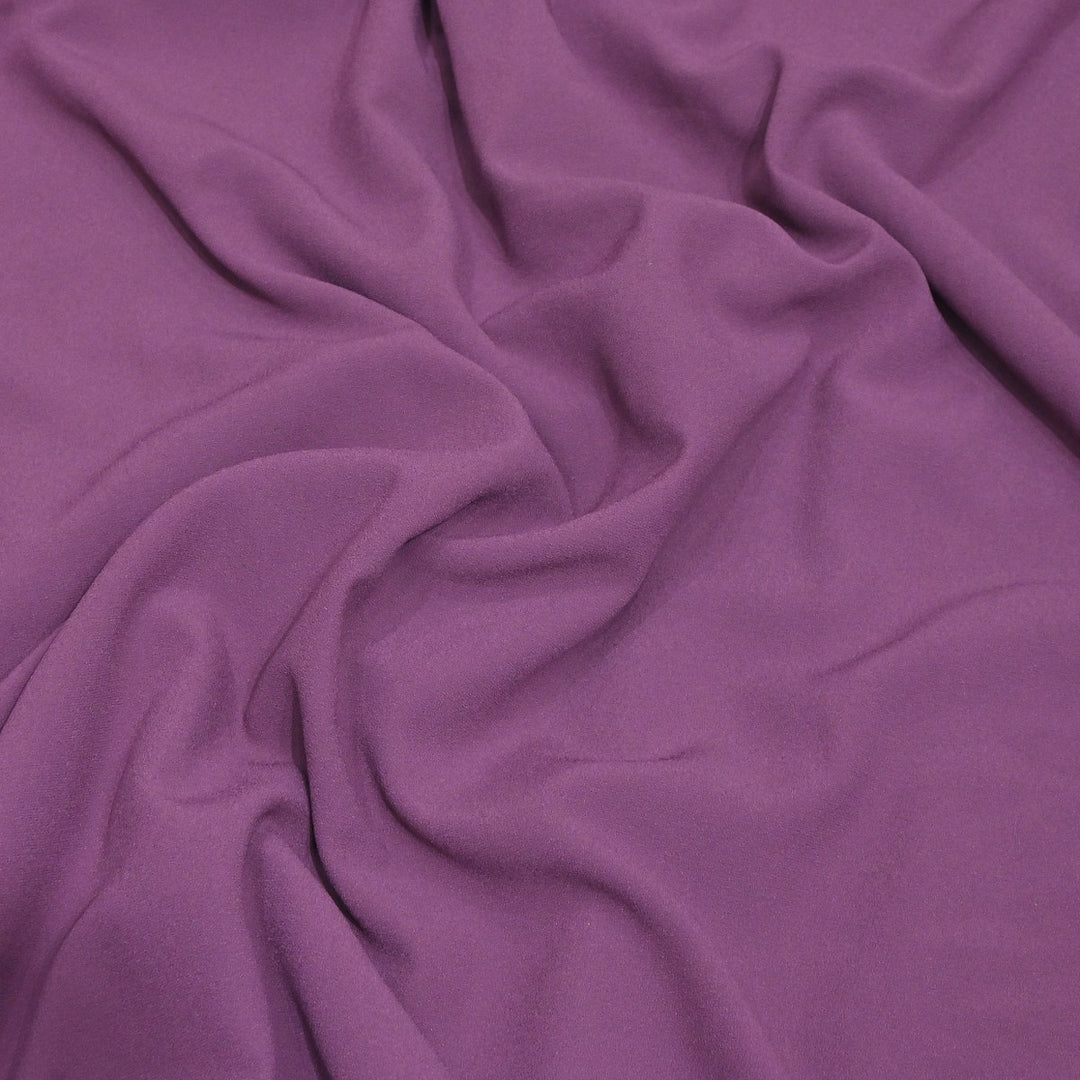 Dusky Purple Color Double Georgette Fabrics