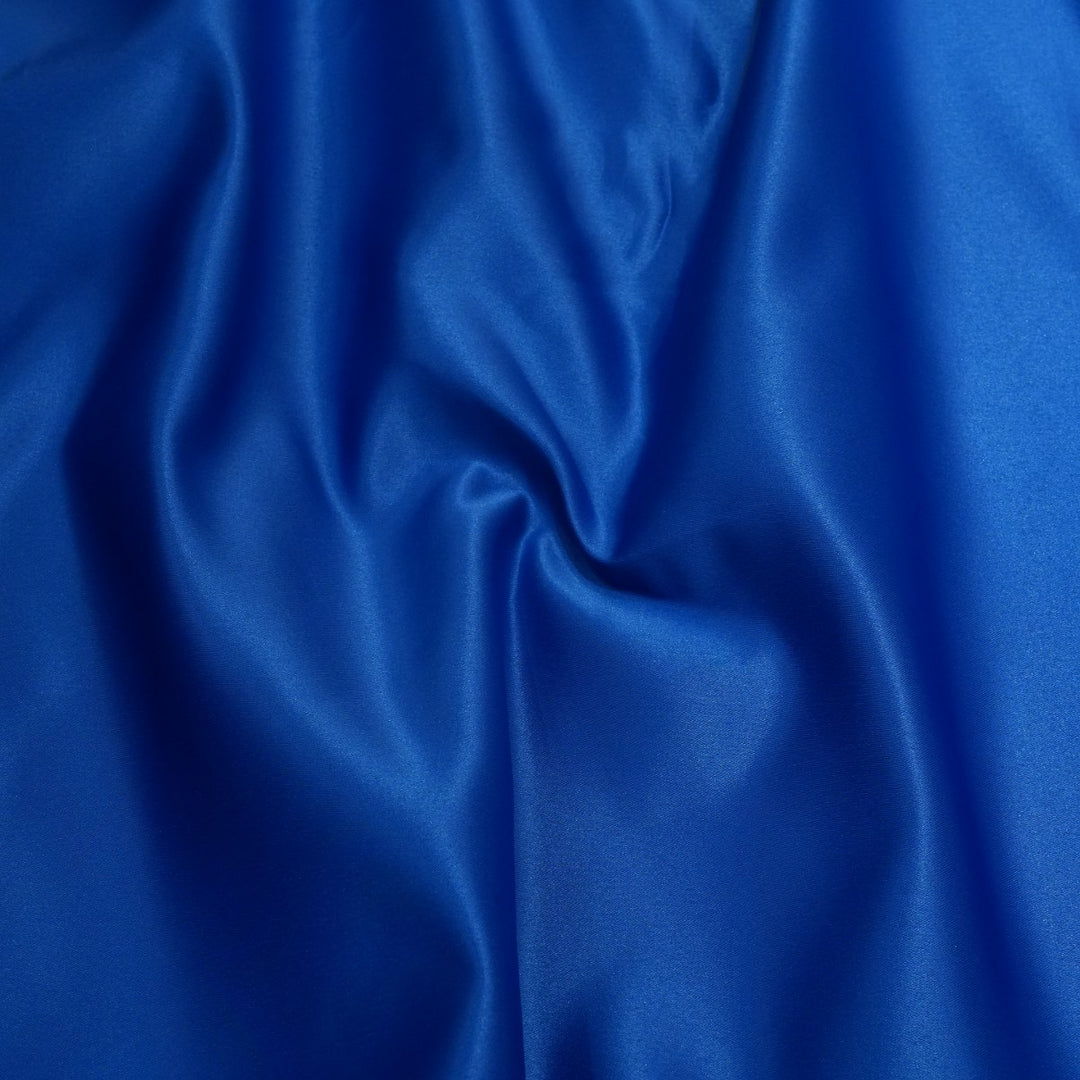 Smalt Blue Colour Heavy Bridal Satin Fabrics