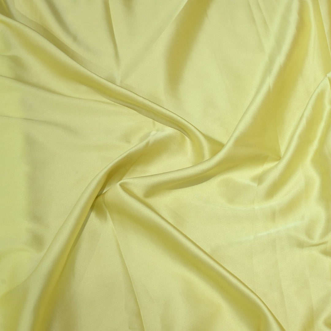 Lemon Colour Armani Satin Fabrics